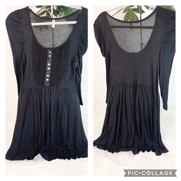 Free People for Urban Outfitters Women’s Black Tunic Dress! Medium - Picture 1 of 7